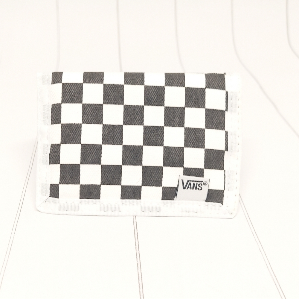 Vans Trifold Wallet Checker Check NWT